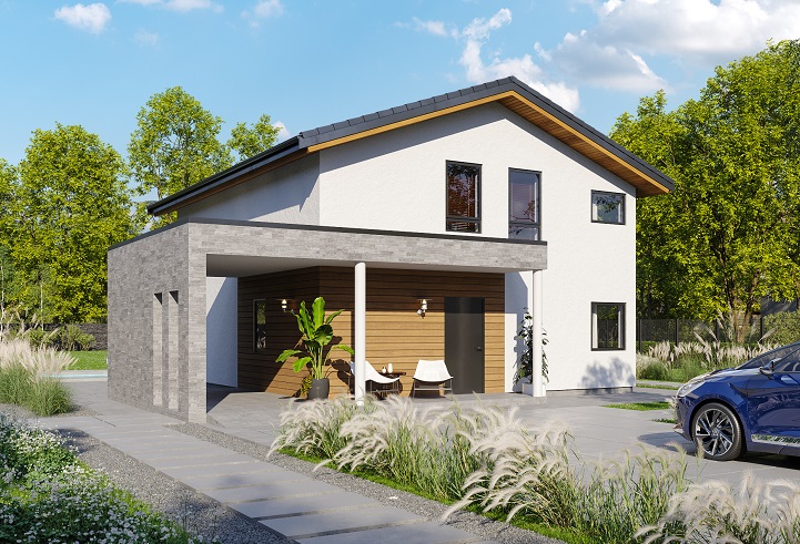Case prefabbricate in legno, per un'atmosfera calda e accogliente in ogni stanza.
